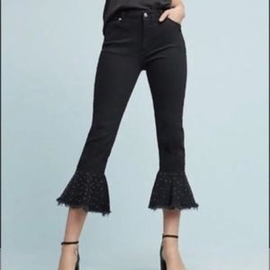 Anthropologie Black Flared Women Jeans